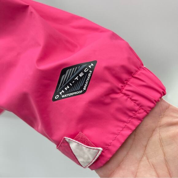 Columbia Omni Tech Fully Sealed Pink White Zip Up Lightweight Jacket Size 1X - Picture 4 of 11